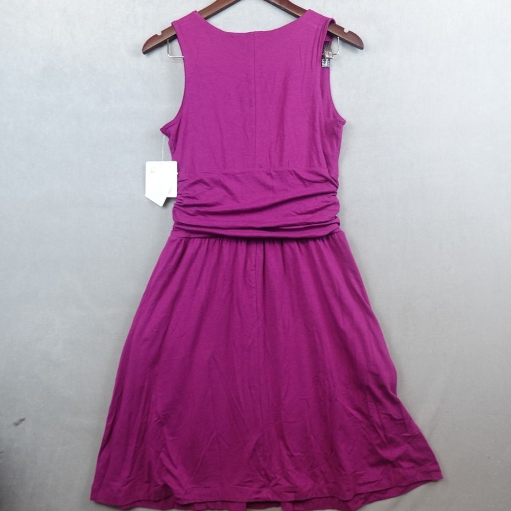 NWT Athleta Jura Dress Womens Small Raspberry Retro Pullover Sleeveless Pockets - Picture 9 of 10